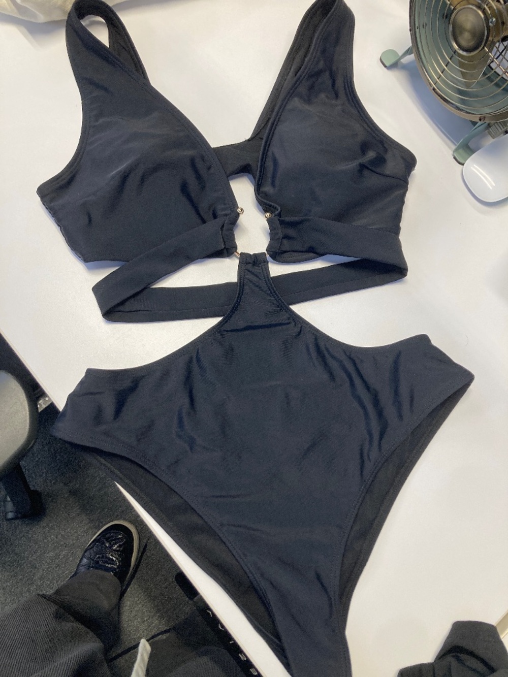 Like new size M black one piece swimsuit